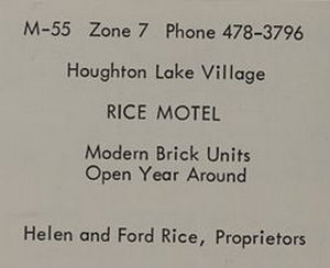 Rice Motel (South Bay Motel Apartments) - 1967 Yearbook Ad (newer photo)